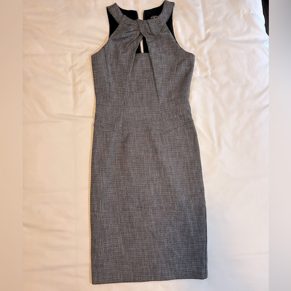 NWOT - Le Chateau Gray and Black Midi Dress